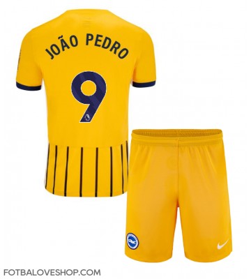 Brighton Joao Pedro #9 Dětské Venkovní Dres 2024-25 Krátký Rukáv (+ trenýrky)